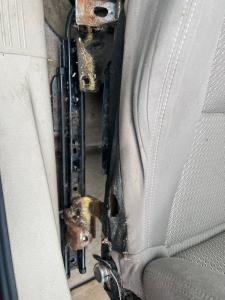 Driver seat rail, yuck!